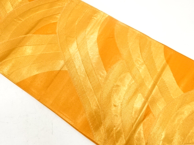 変わり青海波模様織り出し袋帯